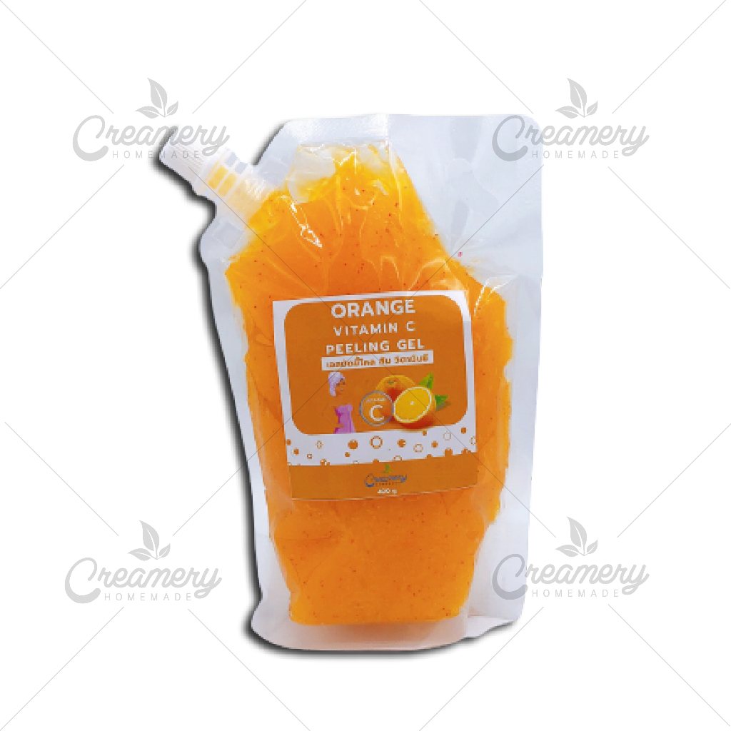 เจลขัดขี้ไคล ส้ม วิตามิน ซี Oraange Vitamin C Peeling Gel ขนาด 400 กรัม