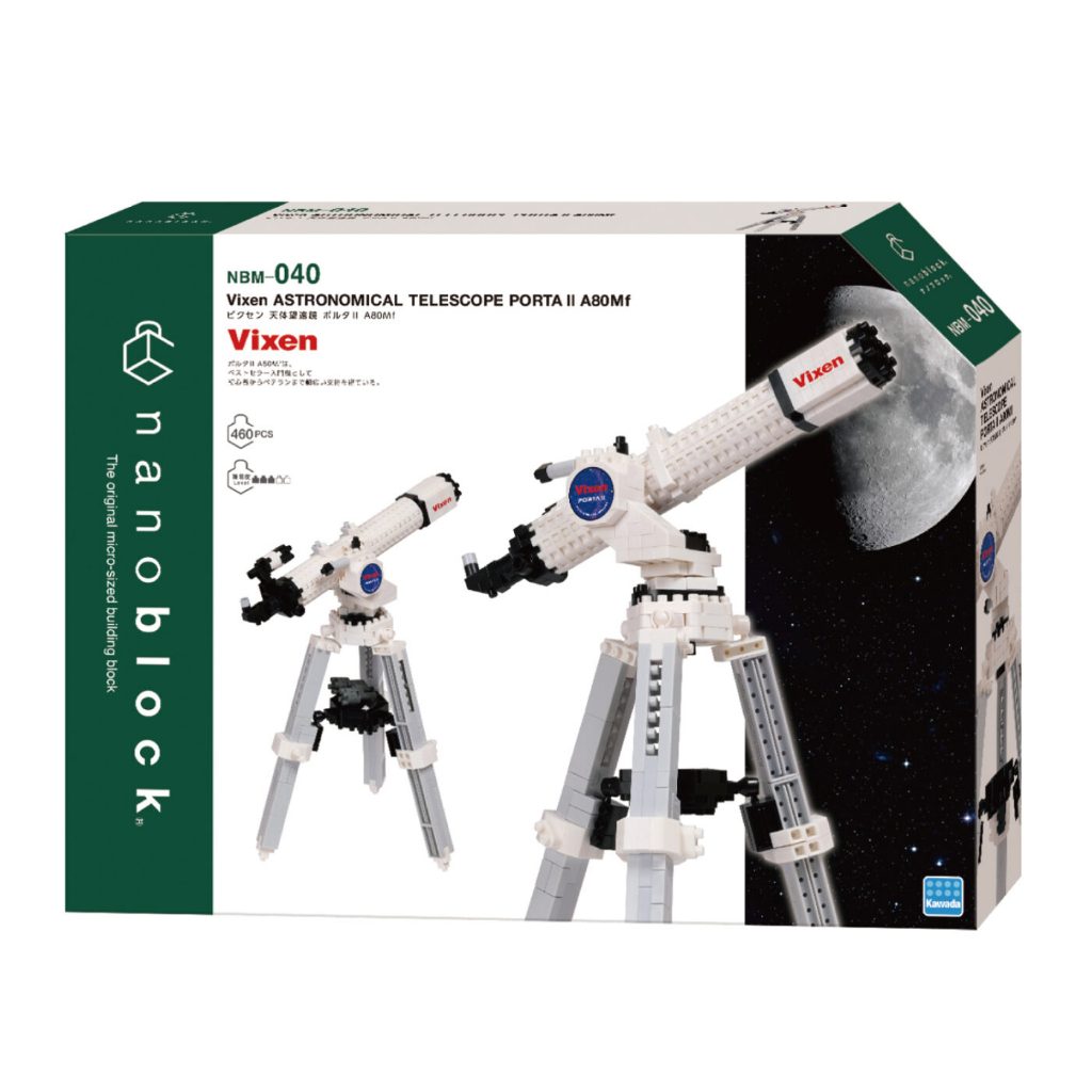 ของแท้จากญี่ปุ่น🧡 Kawada Nanoblock NBM 040 Vixen ASTRONOMICAL TELESCOPE PORTA Ⅱ A80Mf นาโนบล็อคกล้อง