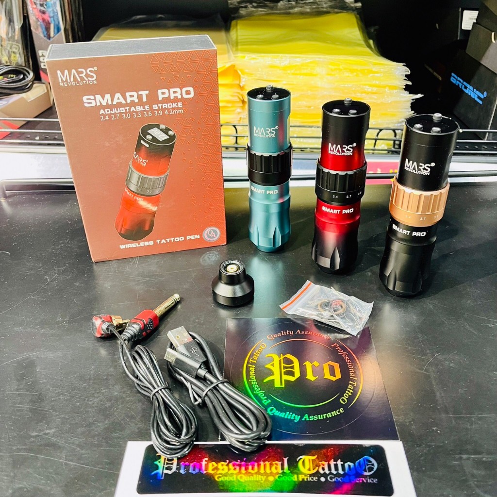 เครื่องปากกาไร้สายMARS Smart Pro Wireless Tattoo Machine