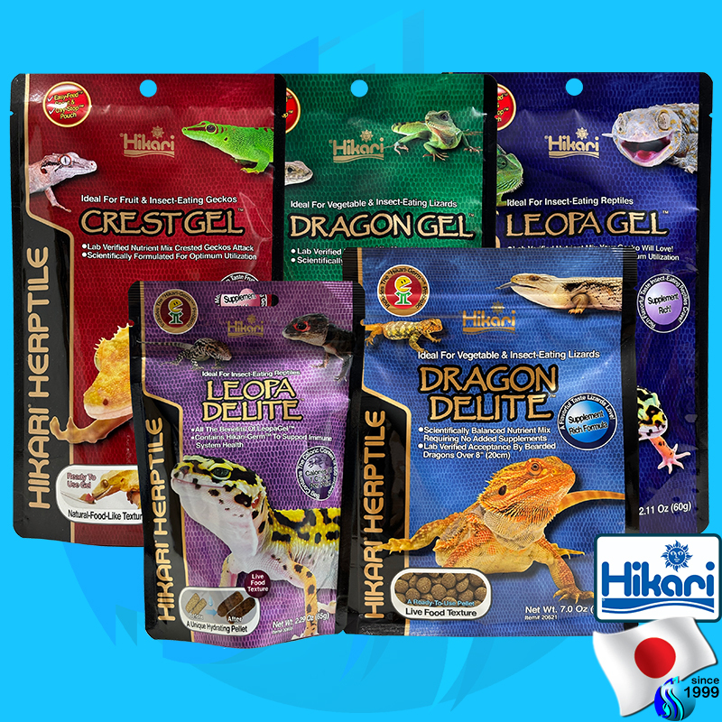 Hikari CrestGel / DragonDelite / DragonGel / LeopaGel / Leopa Delite อาหารสัตว์เลื้อยคลาน reptile food dragon gel crest