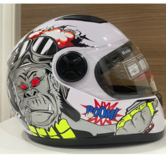 สินค้าพร้อมส่ง  สินค้าฟรีไซส์รอบหัวไเ้ถึง62cmครับ หมวกกันน็อคเต็มใบแบบผู้ใหญ่ใหม่ #814