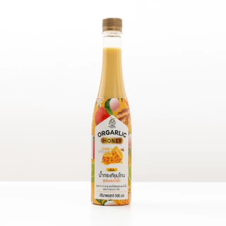 Orgarlic ออการ์ลิค น้ำกระเทียมโทนสกัดเย็น "สูตรผสมน้ำผึ้งป่าเดือนห้า 5%" ผสม ขิง กระชาย แอปเปิ้ลไซเดอร์ มะนาว และน้ำผึ้ง