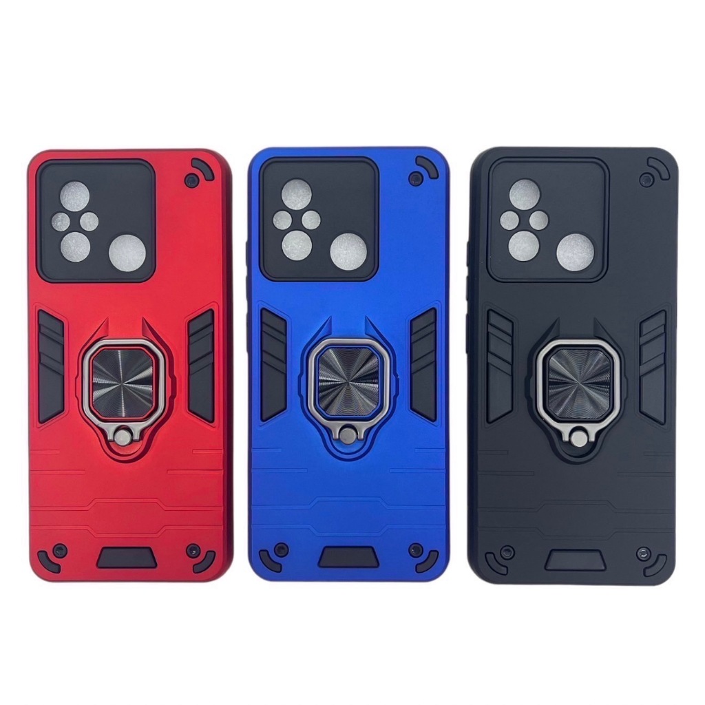 เคสหุ่นยนต์ Anti-Shock infinix Smart 7 HD Tecno Pop 7 / Spark Go ทนทาน สองชั้น แหวนขาตั้ง เกราะกันกระแทก Robot - รูปที่ 4