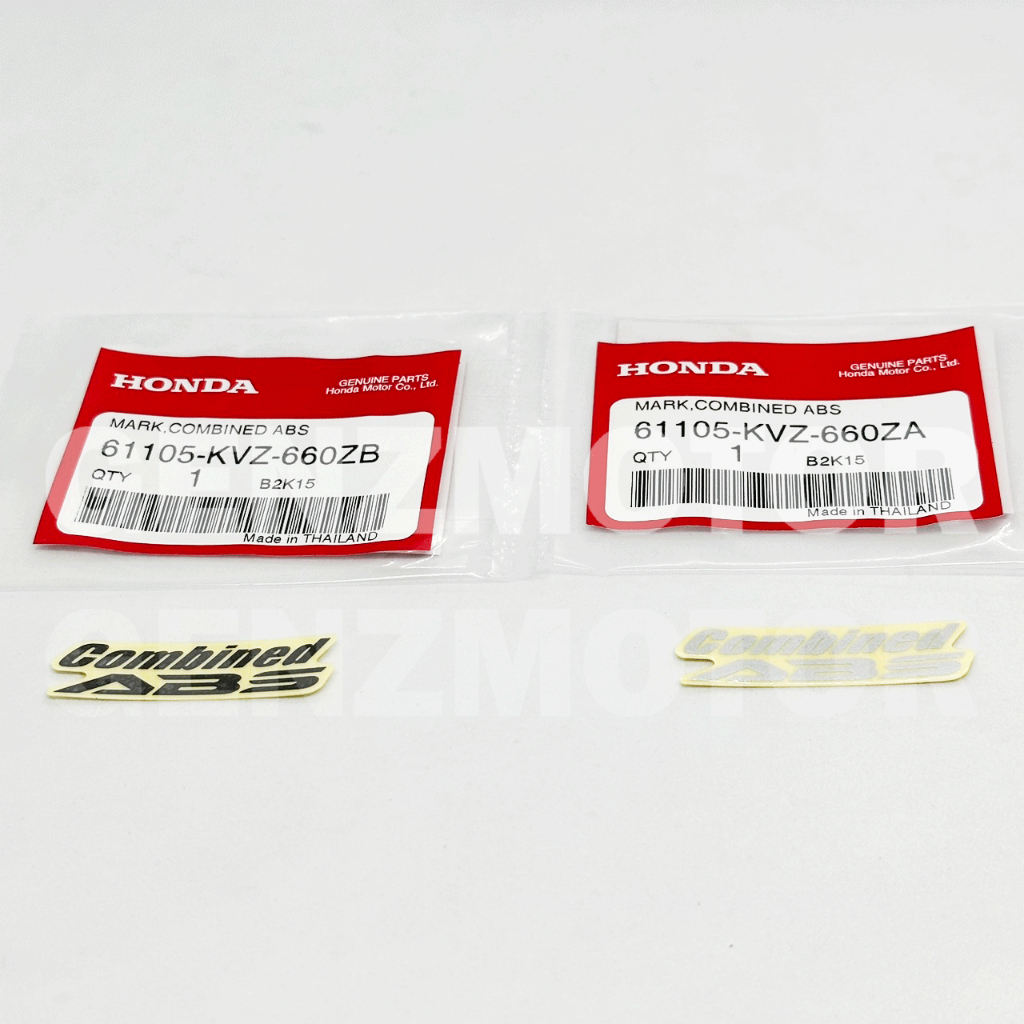 สติ๊กเกอร์ ป้ายสติ๊กเกอร์ เครื่องหมาย COMBINED ABS รุ่น FORZA300 ปี 2013 CBR250R ปี 2013 แท้ศูนย์ ⚡️
