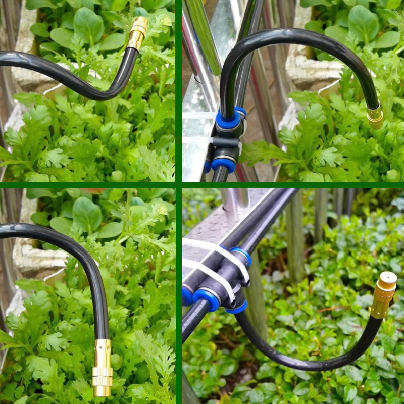 20/30/50cm Free-bend ปรับทองเหลือง Misting หัวฉีดสเปรย์ พ่นหมอก ท่อ PU6 8 10 12mm ราคา ถูกที่สุด ดีลบีเคเค แกลเลอรีภาพที่ 5