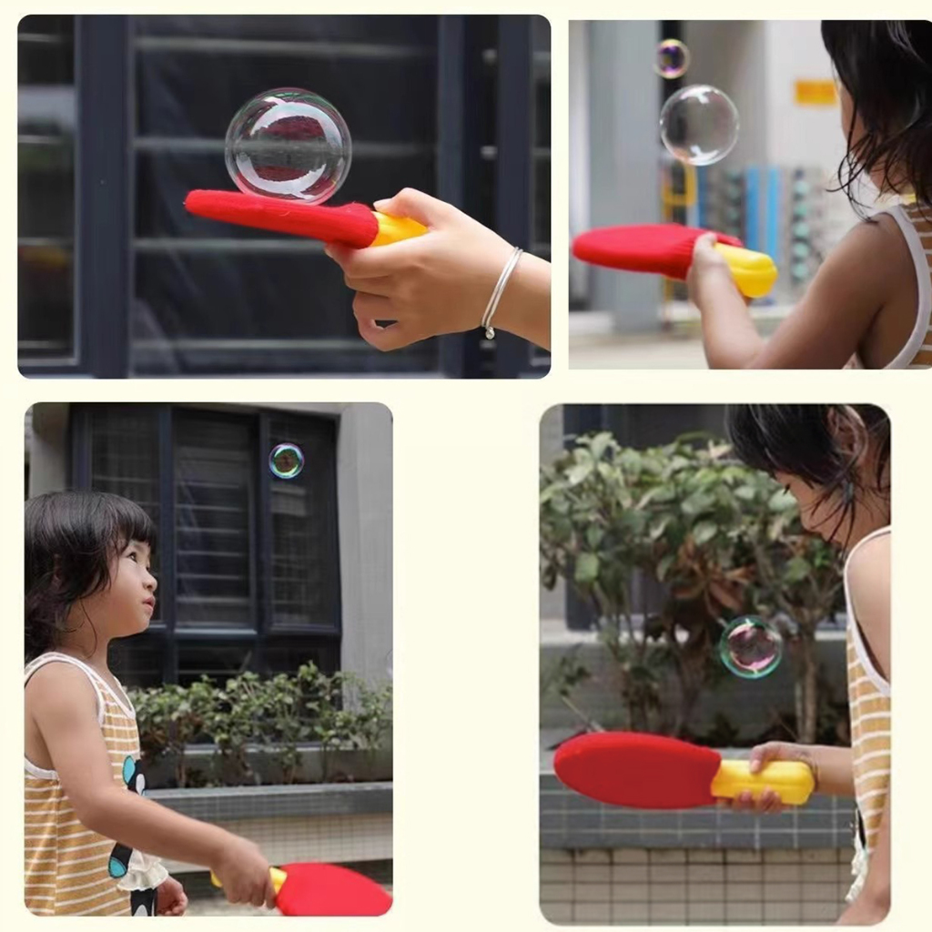 🔥พร้อมส่ง🔥ของเล่นเด็ก สามารถตบฟองได้ บับเบิลเทนนิส ของเล่นปิงปอง เครื่องเป่าฟอง สามารถเล่นฟองสบู่ ของเล่นเด็กกลางแจ้ง - รูปที่ 6