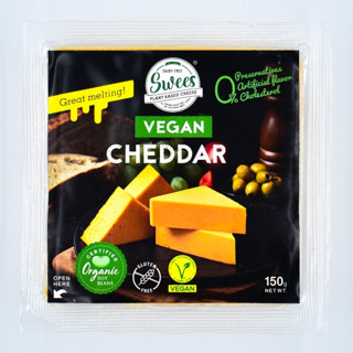 Cheddar Cheese ชีสวีแกน (Plant Based ) - Made from certified…