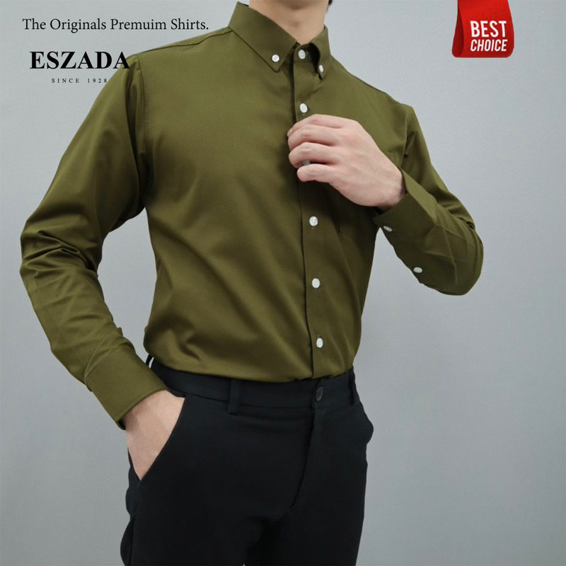 เสื้อเชิ้ตแขนยาวคอปกผ้าคอตตอนทวิล (SL7) The Premium Cotton-Twill Shirts Limited Edition Air A+