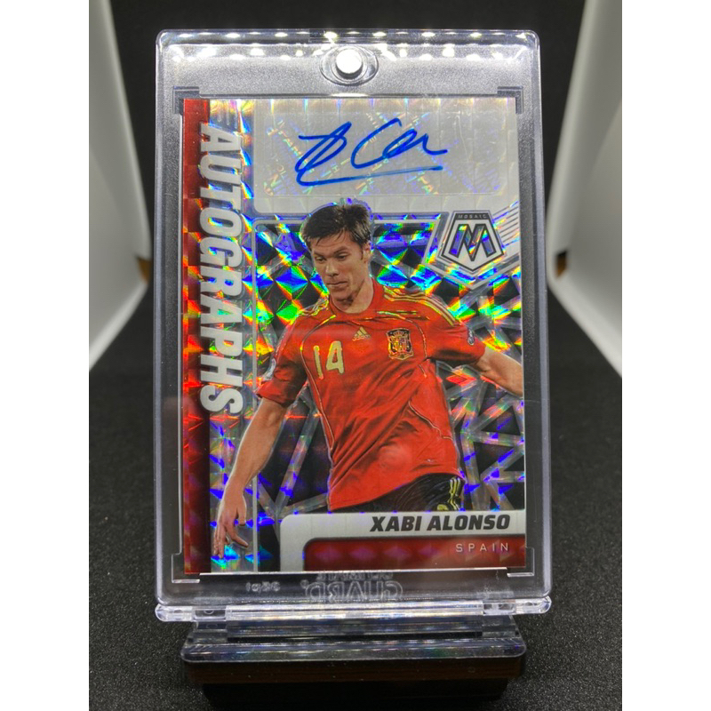 Soccer Card Panini Mosaic 2021/22 - Xavi Alonso Auto Card (ลายเซ็น)