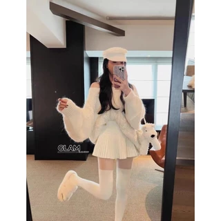 กระโปรงทรงเทนนิส จีบรอบตัว เอวสูงผ้านิ่มหนา #6162