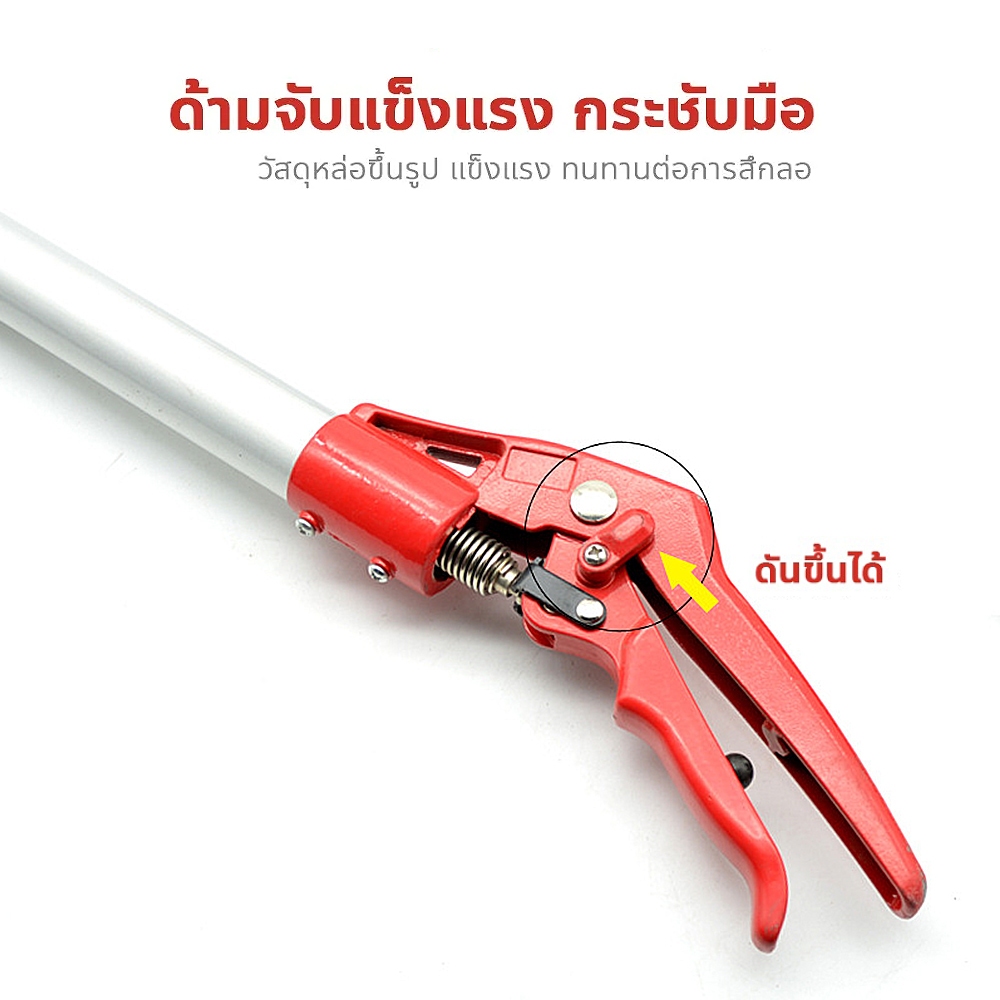 กรรไกรตัดหนีบผลไม้ ตัดกิ่งไม้สูง ด้ามยาว สไลด์เก็บได้ (ตัด หนีบ เลื่อยได้) กรรไกรเก็บผลไม้ ราคา ถูกที่สุด ดีลบีเคเค แกลเลอรีภาพที่ 2
