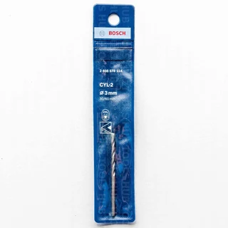 ดอกสว่าน​เจาะปูนก้านกลม BOSCHรุ่นCYL-2 ขนาด 3-6.5 mm. ดอกสว่านเจาะปูน (ของแท้)