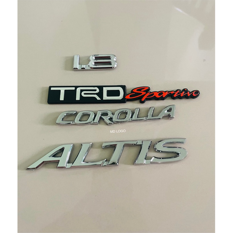 โลโก้ 1.8 TRD Sportivo COROLLA ALTIS ราคาต่อชิ้น