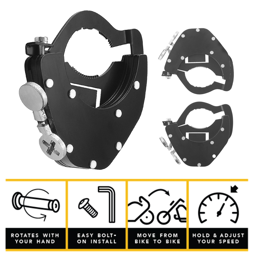 ️COD ️รถจักรยานยนต์ Cruise Control ล็อคคันเร่ง Assist Grip ล็อค Nonsilp คันเร่งคลิปเสริมอุปกรณ์เสริมรถจักรยานยนต์