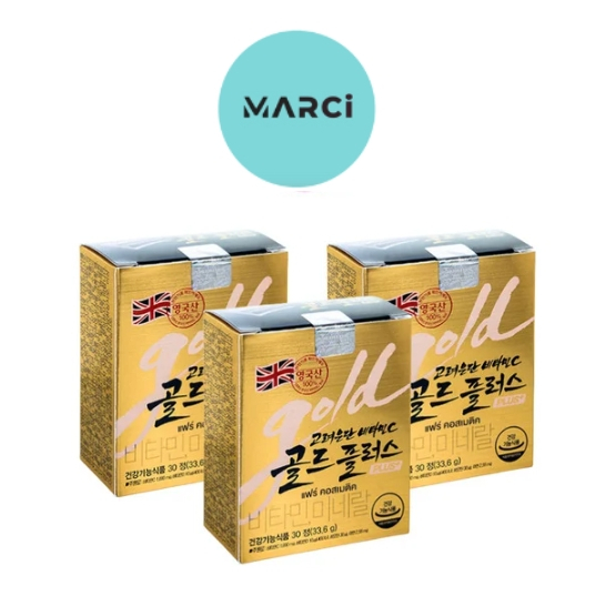 [3 กล่อง] Korea Eundan Vitamin C Gold Plus [30 เม็ด/กล่อง] อึนดัน โกลด์ วิตามินซี