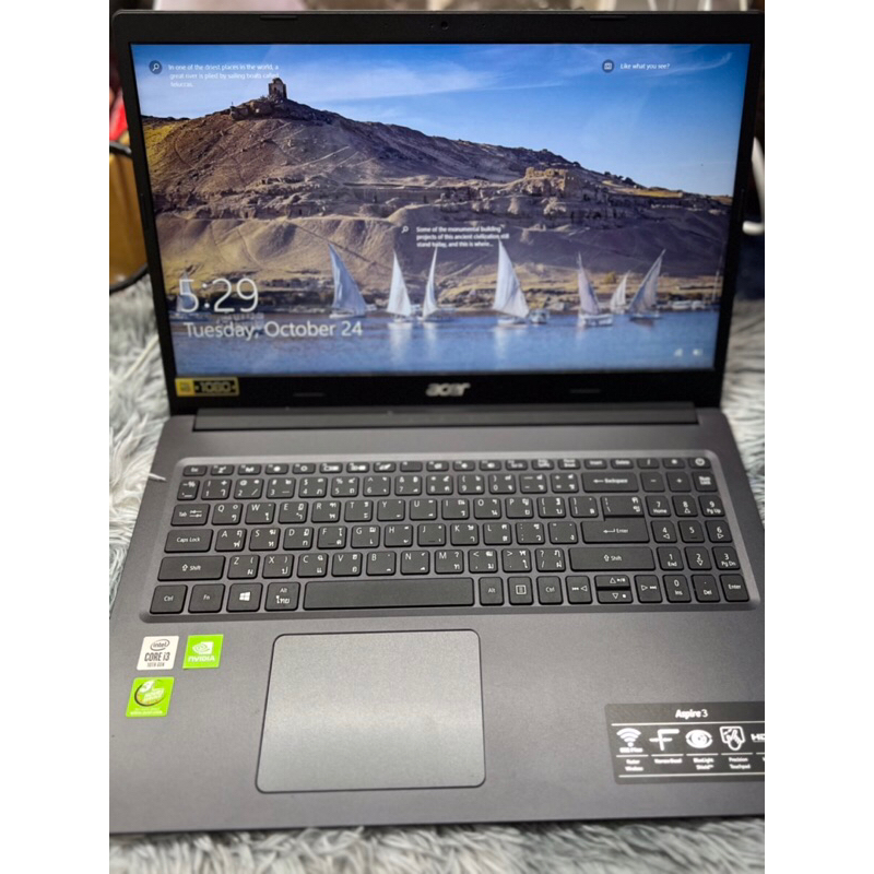 NoteBook acer Aspire 3 A315-57 series lnte(R)Core(TM)i3-1005G1 RAM 4 GB/ROM3.78GB/Blackขนาดจอ 15 นิ้