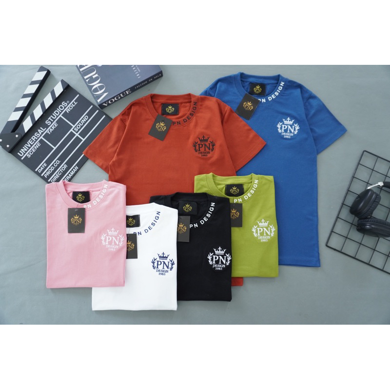 PNเสื้อยืดแขนสั้น PN(ปักอก PN Design s-4xl คอกลม