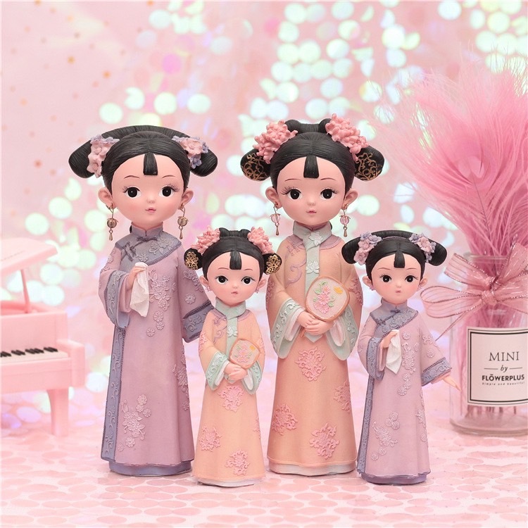 ฟิกเกอร์ชุดจีน ฟิกเกอร์สาวจีน ฟิกเกอร์สไตล์จีน งานเรซิ่น-พร้อมส่ง