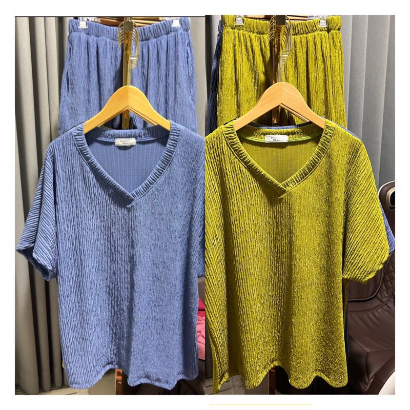 เสื้อผ้าสาวอวบ ผ้าใส่สบาย ไม่ต้องรีด 100โล+ ใส่ได้