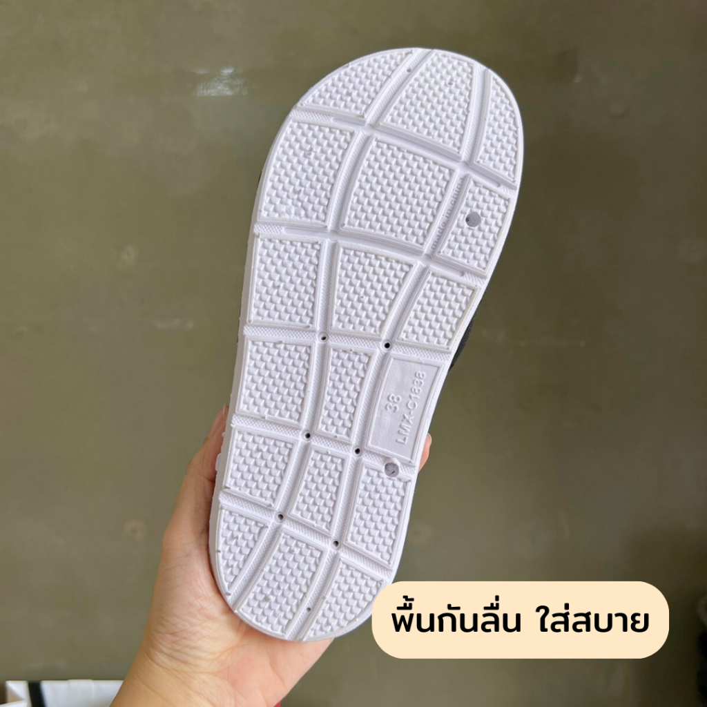 รองเท้าแตะสายคาด ปรับสายได้ สวมใส่สบาย สายคาดนุ่ม พื้นกันลื่น รองเท้าสำหรับคุณผู้ชายและคุณผู้หญิง พร้อมส่ง จาก กทม.