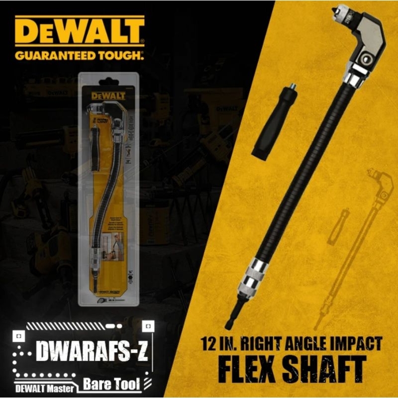DeWALT DWARAFS-Z ก้านต่อไขควงมุมฉากพร้อมสายอ่อน 300 มม.