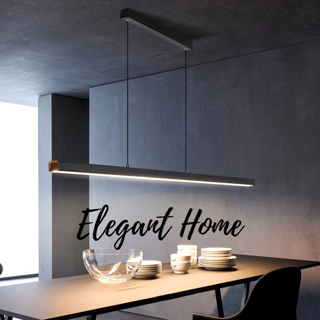 สินค้าพร้อมส่ง【Elegant Home】โคมไฟแขวน LED โคมไฟเพดาน สไตล์โมเดิร์น มินิมอล สำหรับตกแต่ง เคาน์เตอร์บาร์ และโต๊ะทำงาน – โปรปัง