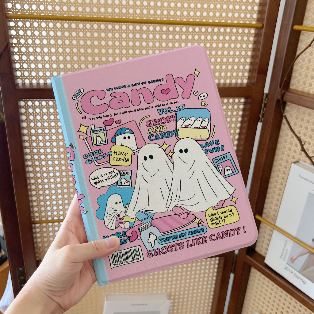 🔥ส่งในพื้นที่🔥เคสไอแพด cool ghost Gen9 Air8 เคส iPad candy pro11 2024 Case มีที่เก็บปากกา Gen11 Air7