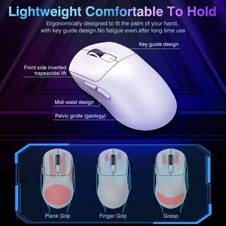 ของแท้ AttackShark X3/X3Pro PAW3395 เมาส์ไร้สาย เมาส์บลูทูธ 2.4G 3 โหมด wireless mouse