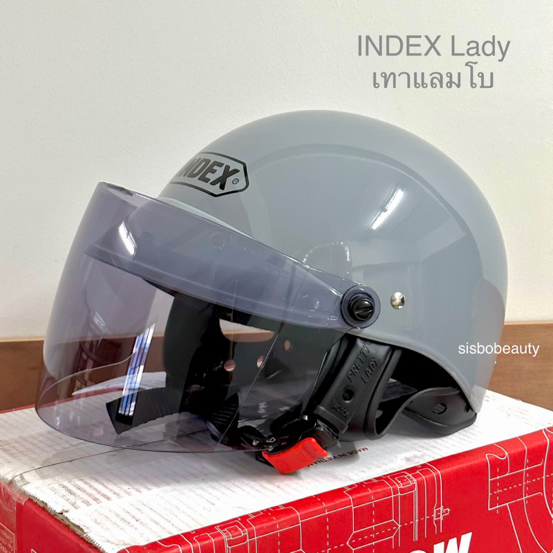 หมวก index lady สีเทาแลมโบ แถมหน้าหมวก