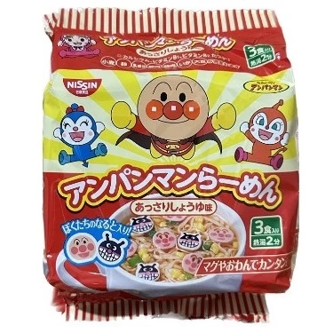 Nissin Anpanman มาม่าอัมปังแมน รสโชยุ ห่อสีแดง 3 ซอง thumbnail 5