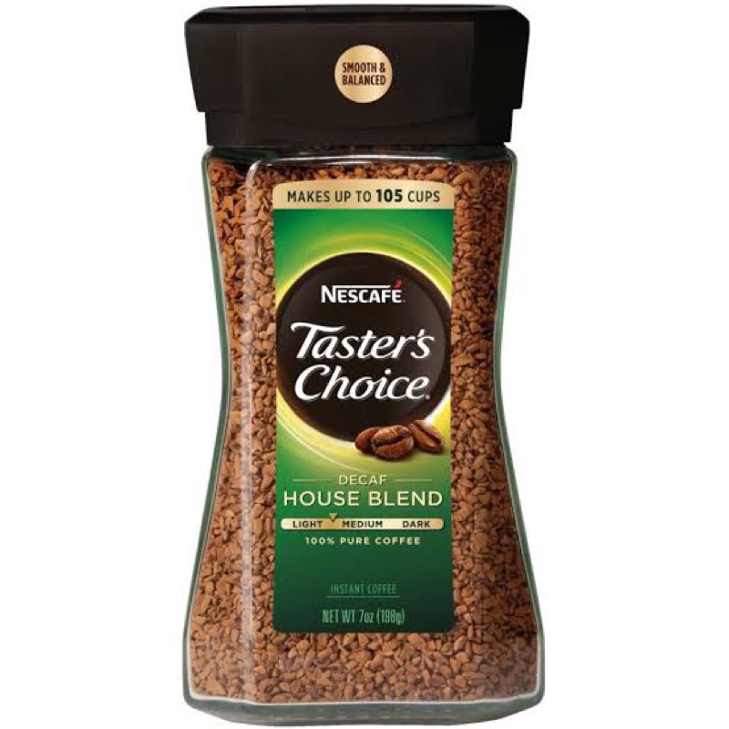 Nescafe Taster’s choice decafe instant coffee 198 g. เนสกาแฟเทสเตอร์ช้อย นำเข้าจากอเมริกา🇺🇸กาแฟสกัดค