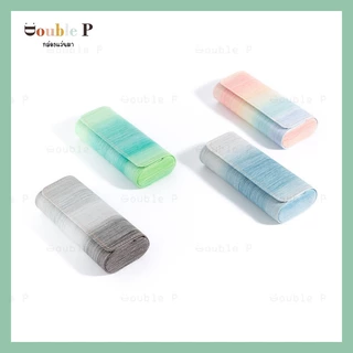 Double P กล่องแว่นตา VIII ทำจากหนัง ลวดลาย น่ารัก สีสันสดใส พกพาสะดวก กล่องที่ใส่แว่นตา