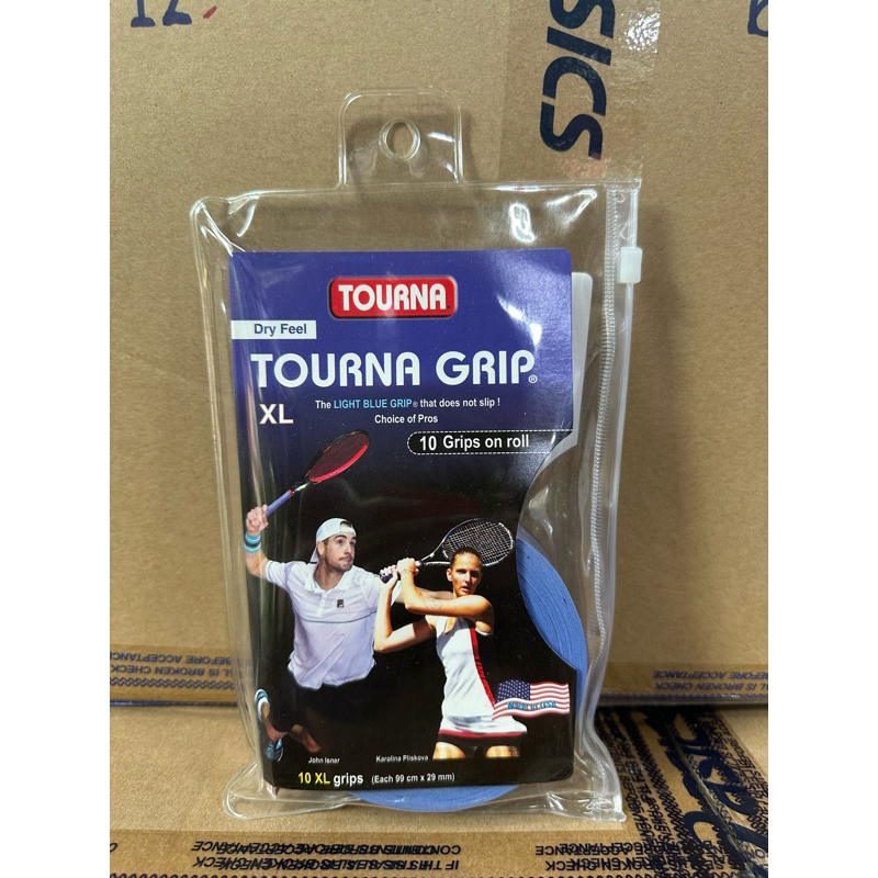 กริ๊ปพันด้ามไม้เทนนิส TOURNA GRIP PACK ( 10 Pcs ) แบบแห้ง