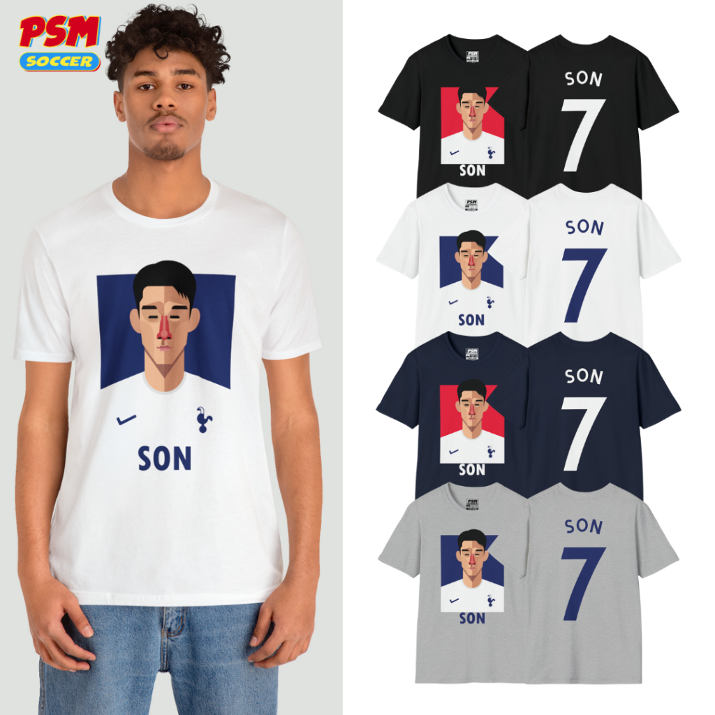 PSM เสื้อยืดลายนักฟุตบอล Son Heung-min ฤดูกาล 2023/24
