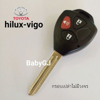 กรอบเปล่าไม่มีวงจร กรอบพร้อมดอกกุญแจ โตโยต้า ไฮลักซ์วีโก้ Hi…