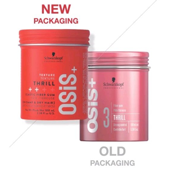 Schwarzkopf Osis+ Thrill 100ml ไฟเบอร์แว๊กซ์ ช่วยให้ผมดูมีรายละเอียดมากยิ่งขึ้น ให้ความมันเงา