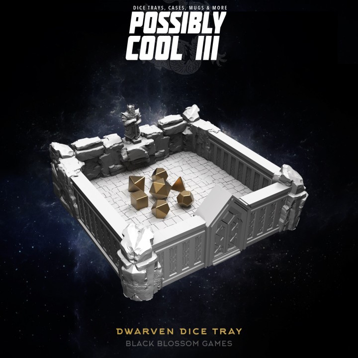 Dwarven Dice Tray:: Possibly Cool Dice Tower 3จัดส่งได้ใน1-3วัน