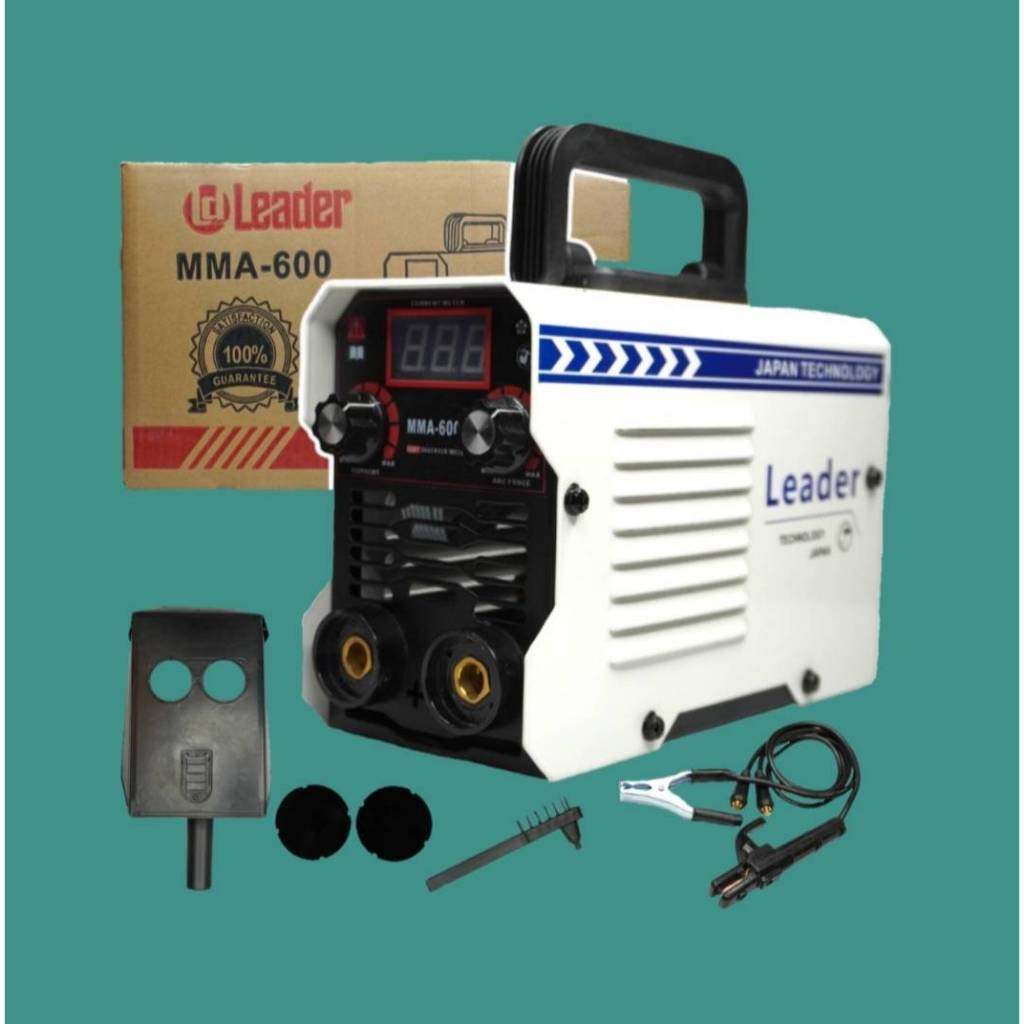 Leader JAPAN ตู้เชื่อม มินิ Mini Inverter IGBT MMA-600A รุ่นใหม่! แสดงผล Dual Screen 1 หน้าจอ 2 ปุ่ม