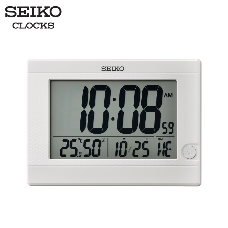 SEIKO CLOCKS นาฬิกาดิจิตอล รุ่น QHL089W ขนาด 5.9x8.2 นิ้ว