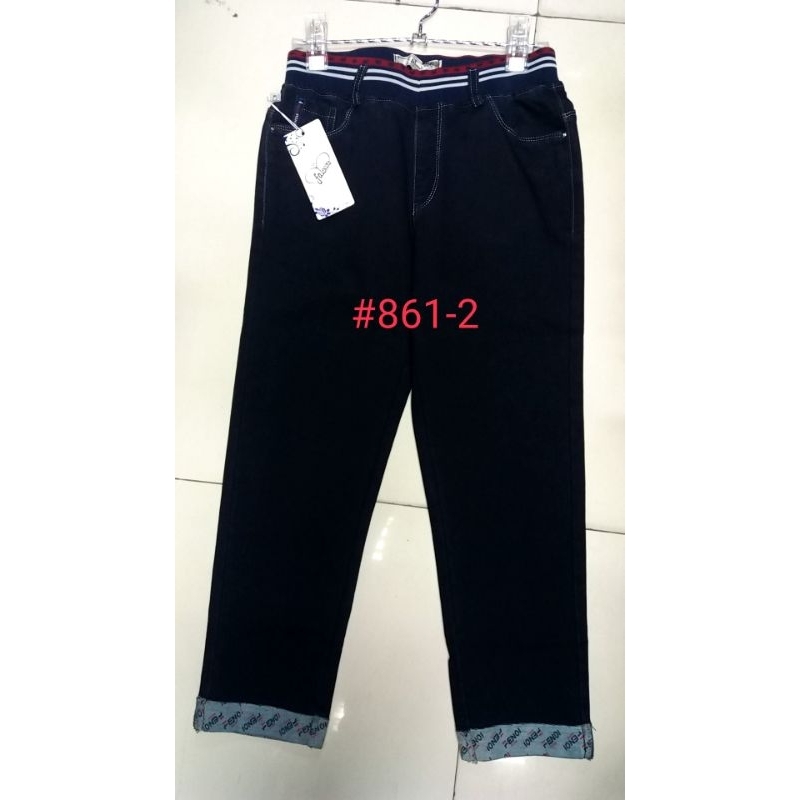 ล้างสต็อก. 580.   5ยีนส์ยืดเกาหลี.เอวสวม.(faleena)
