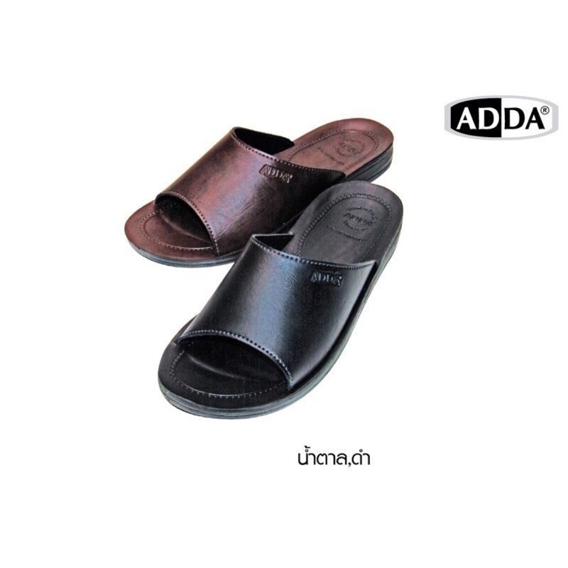 [ลูกค้าใหม่ราคา 1 บาท]🍀รองเท้าสวม ADDA 7F13🍀 พื้นPUหนังPVC รองเท้าลำรองพื้นบาง ADDAแท้ 💯% ไซส์ 38-45