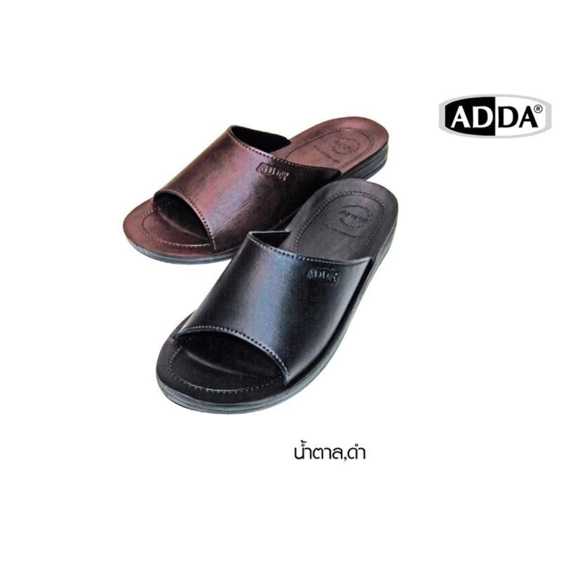 [ลูกค้าใหม่ราคา 1 บาท]🍀รองเท้าสวม ADDA 7F13🍀 พื้นPUหนังPVC รองเท้าลำรองพื้นบาง ADDAแท้ 💯% ไซส์ 38-45