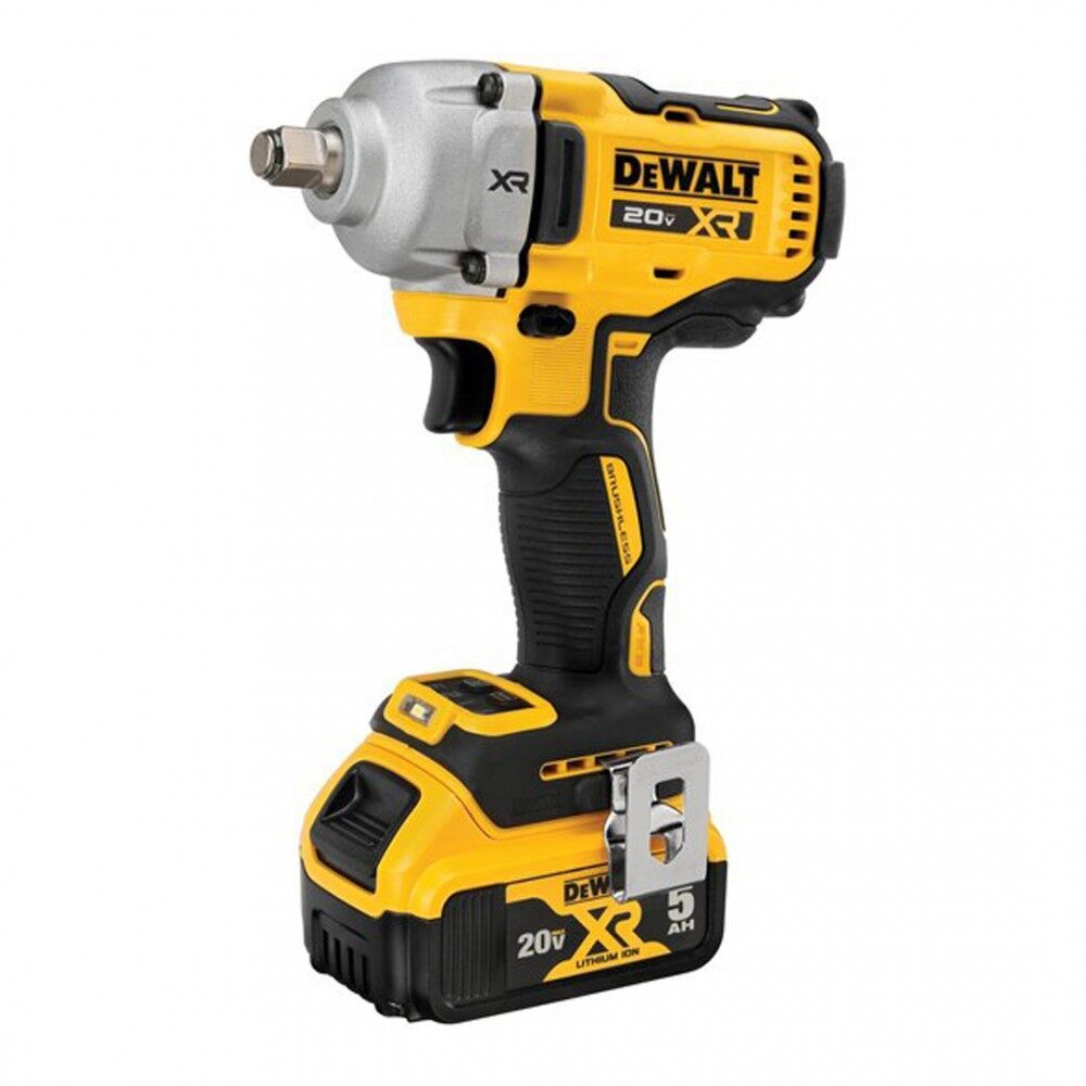 DEWALT 🇹🇭 บล็อก แบตเตอรี่ ไร้สาย รุ่น DCF891P1T-B1 (พร้อมแบต + แท่นชาร์จ) 20V. ขนาด 1/2 นิ้ว อุปกรณ์