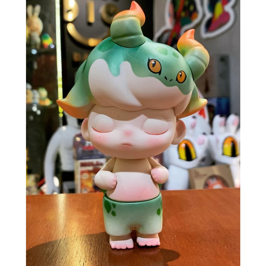 Dimoo Retro Series Little Green Dragon figure 🐲