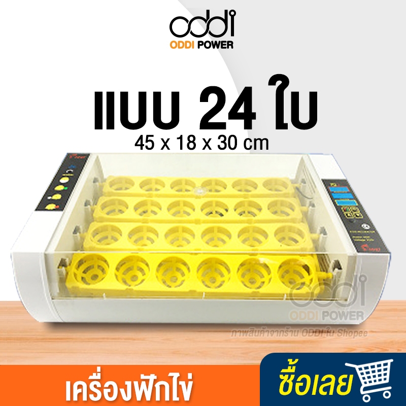 เครื่องฟักไข่ ตู้ฟักไข่ CD10-75 เครื่องฟักไข่อัตโนมัติ 24 ฟอง ระบบอัตโนมัติ