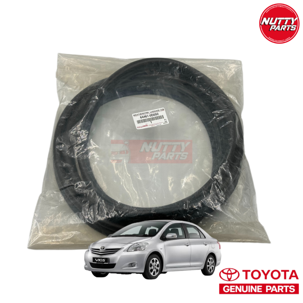 อะไหล่แท้ ยางขอบฝาท้าย TOYOTA VIOS ปี 07-13 NCP93 ยางขอบฝากระโปรงหลัง 64461-0D050