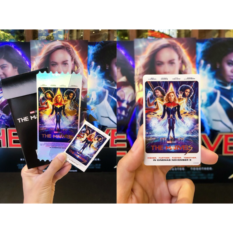 (Liveลด100฿) บัตรสะสม The Marvels เดอะ มาร์เวลส์ Collectible Ticket