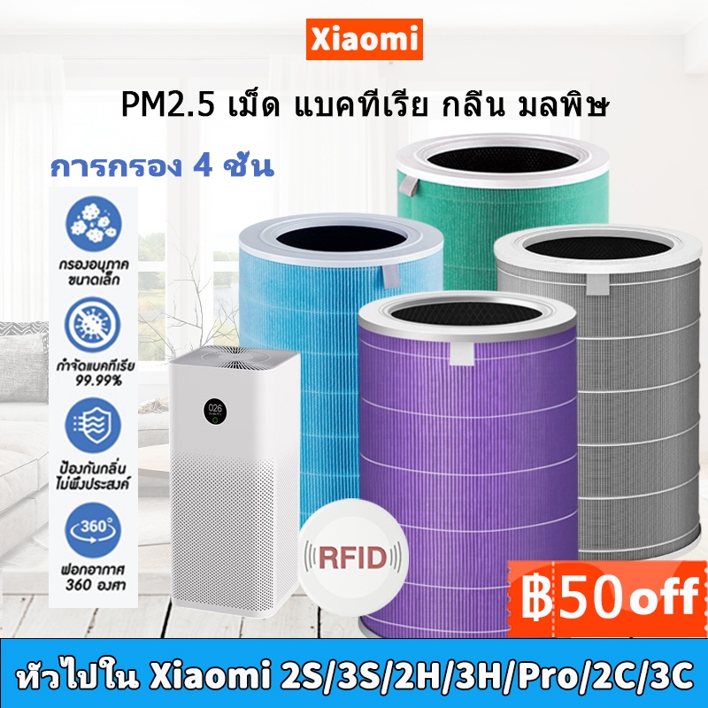 ไส้กรองอากาศ Xiaomi Mi Air Purifier Filter (มี RFID) ไส้กรองเครื่องฟอกอากาศ รุ่น Xiaomi 3C/3S/3H/Pro/2S/2C/2H