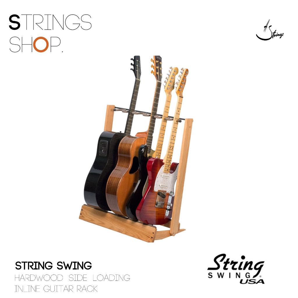 ขาตั้งกีตาร์ String Swing Hardwood Side Loading Inline Guitar Rack
