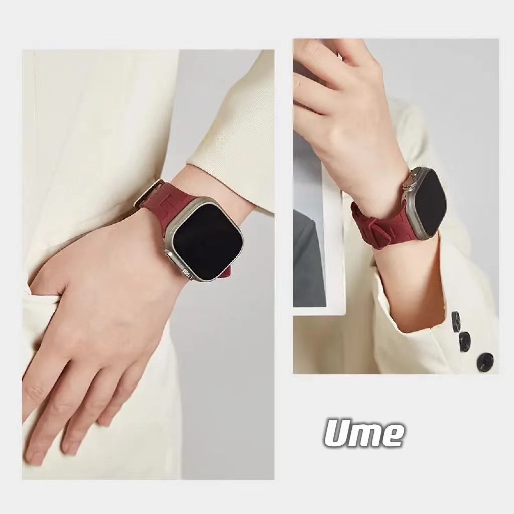 ยาง สายนาฬิกา i Watch Ultra 38/40/41/42/44/45/49/46มม.ซิลิโคนแพ็ค ยางTT iWatch10 9 8 7 6 5 4 3 es 2 1